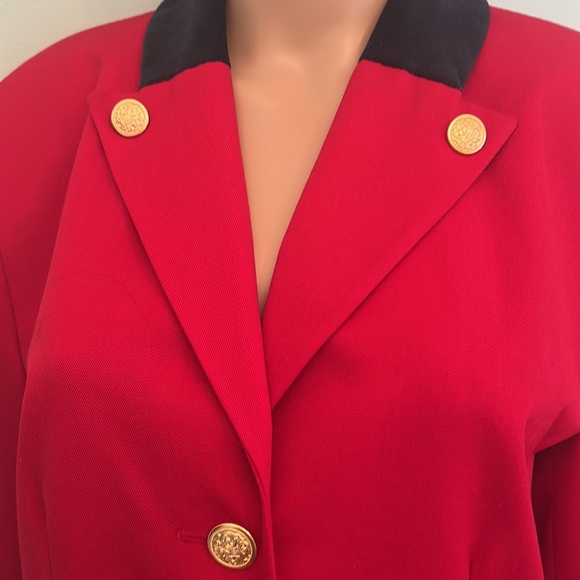 ⭐️ Peter Nygard Red Military Style Blazer/Jacket - Picture 3 of 11